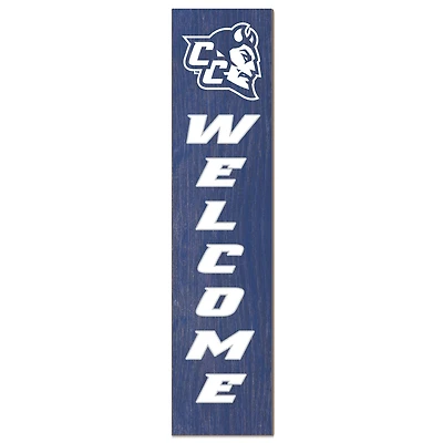 Central Connecticut State Blue Devils 12" x 48" Welcome Outdoor Leaner