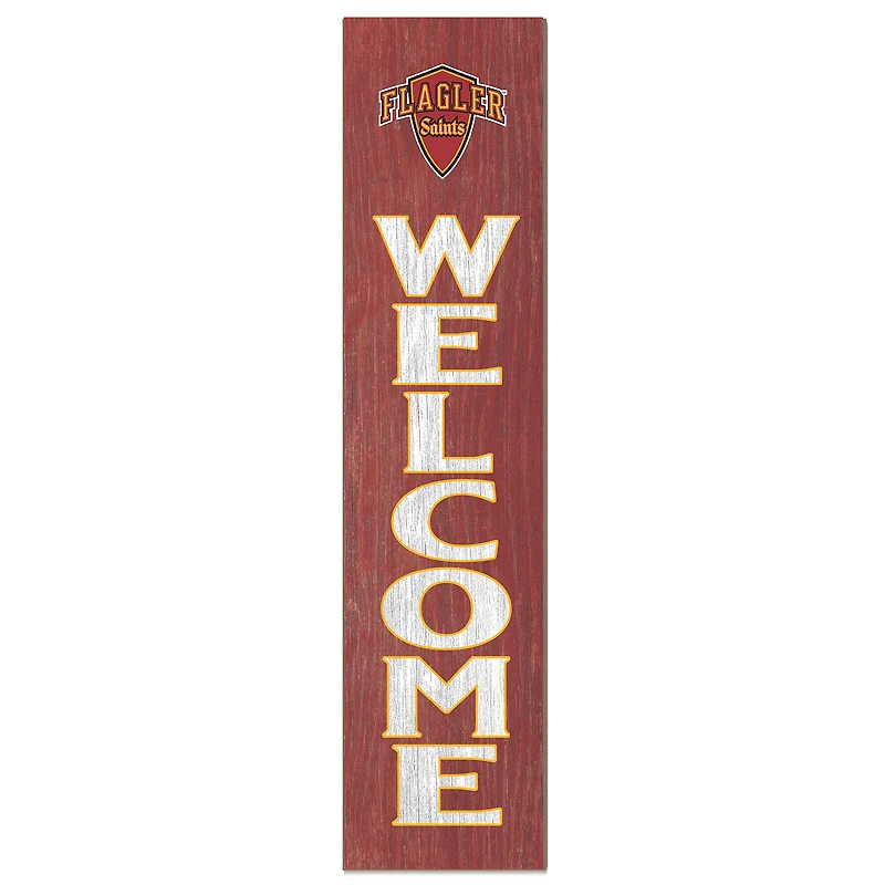 Flagler Saints 12" x 48" Welcome Outdoor Leaner