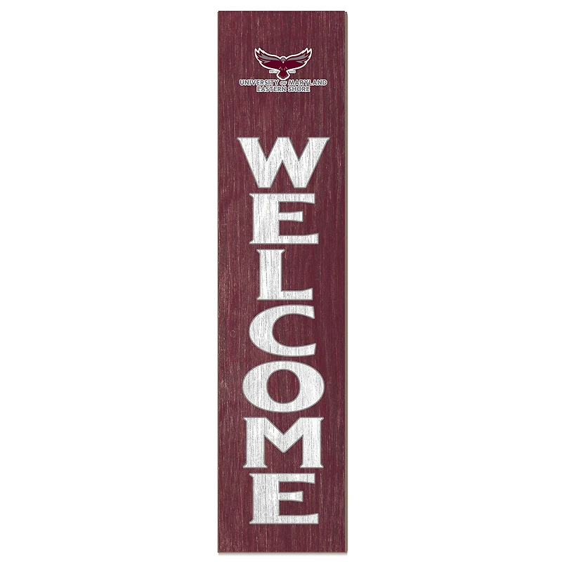 Maryland Eastern Shore Hawks 12" x 48" Welcome Outdoor Leaner