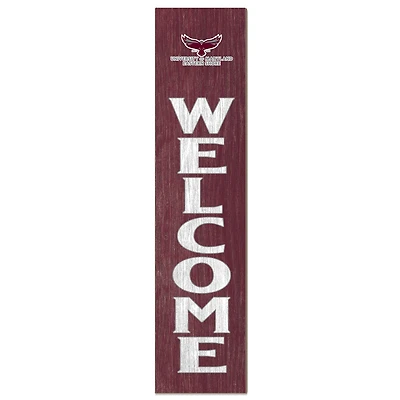 Maryland Eastern Shore Hawks 12" x 48" Welcome Outdoor Leaner