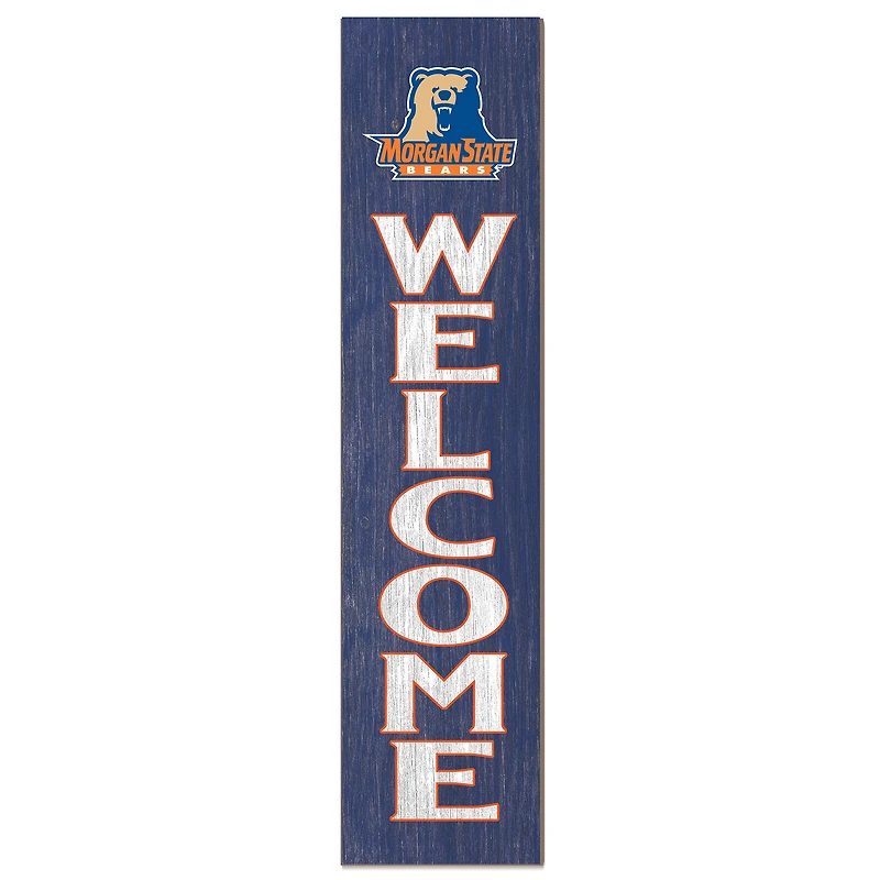 Morgan State Bears 12" x 48" Welcome Outdoor Leaner