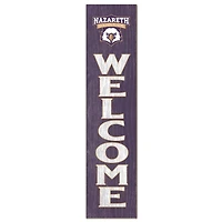 Nazareth College Golden Flyers 12" x 48" Welcome Outdoor Leaner