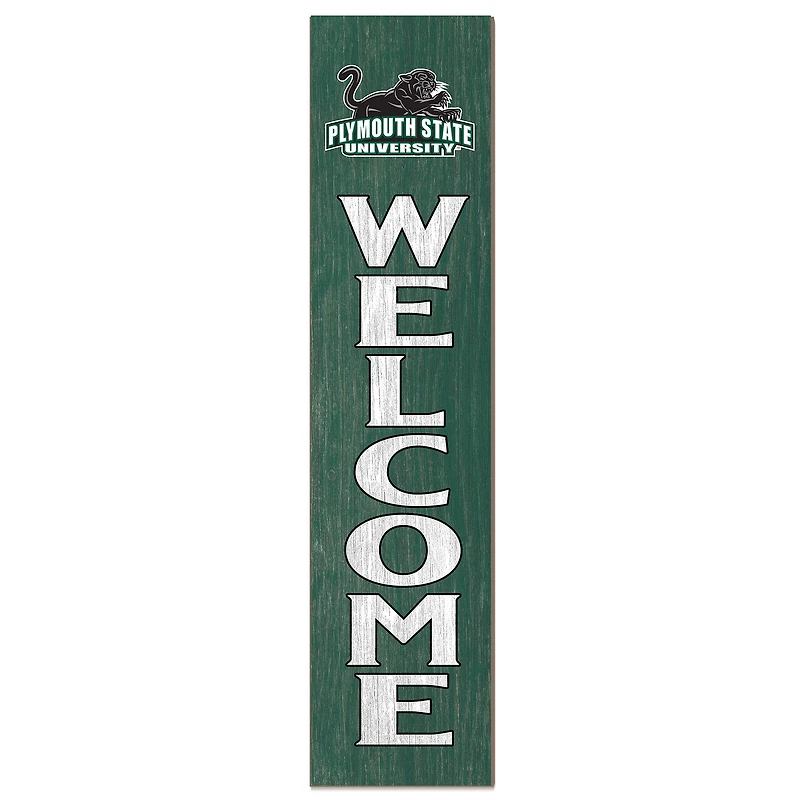 Plymouth State Panthers 12" x 48" Welcome Outdoor Leaner