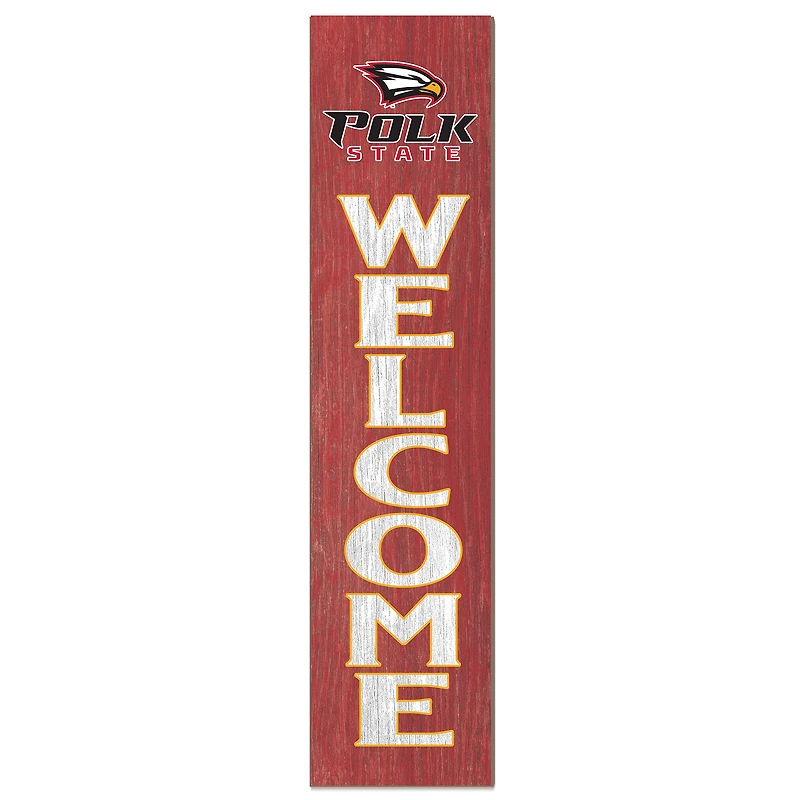 Polk State College Eagles 12" x 48" Welcome Outdoor Leaner