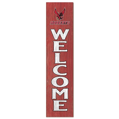 Roberts Wesleyan Redhawks 12" x 48" Welcome Outdoor Leaner