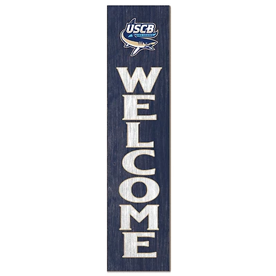 South Carolina Beaufort Sand Sharks 12" x 48" Welcome Outdoor Leaner