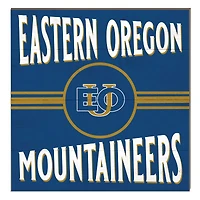 Eastern Oregon Mountaineers 10" x 10" Retro Team Sign