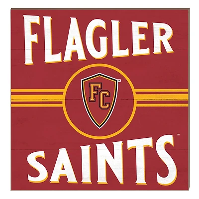 Flagler Saints 10" x 10" Retro Team Sign
