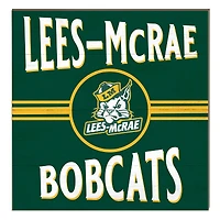 Lees-McRae Bobcats 10" x 10" Retro Team Sign