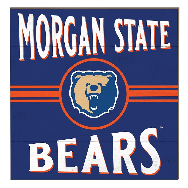 Morgan State Bears 10" x 10" Retro Team Sign