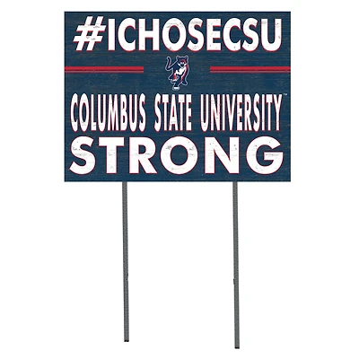 Columbus State Cougars 18" x 24" I Chose Yard Sign