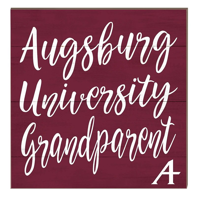 Augsburg Auggies 10" x 10" Grandparent Plaque