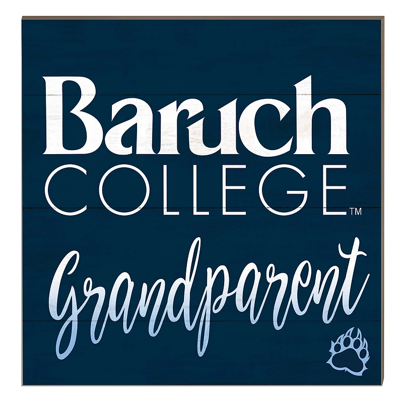 CUNY Baruch College 10" x 10" Grandparent Plaque