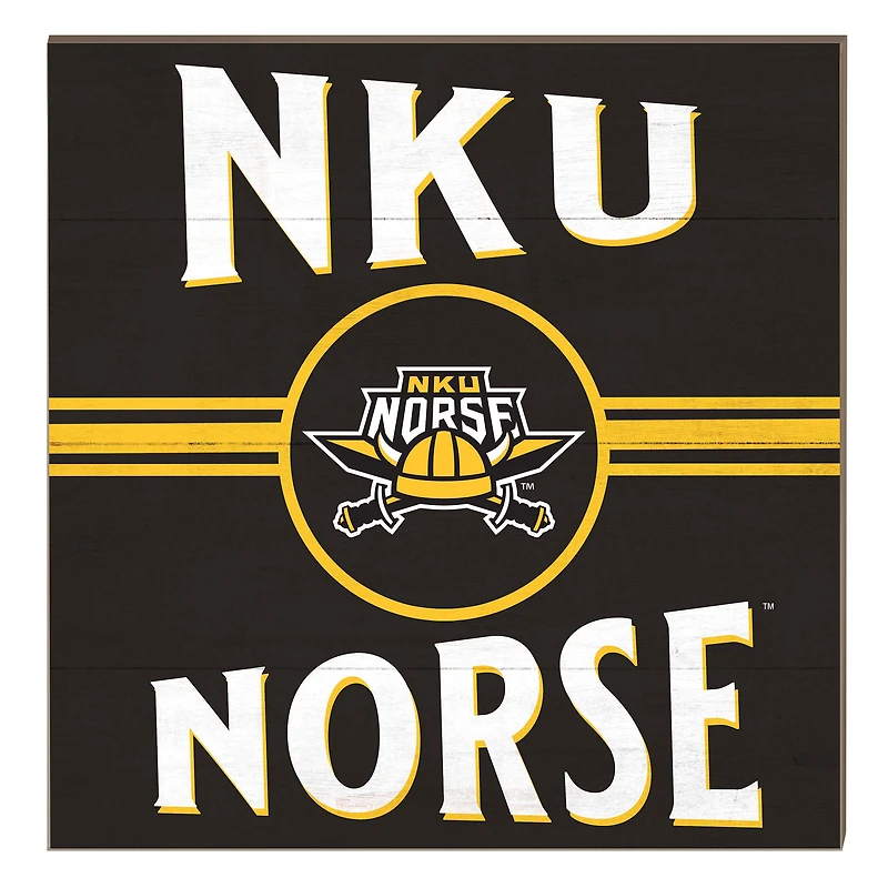 Northern Kentucky University Norse 10" x 10" Retro Team Sign