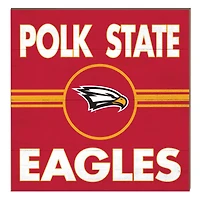 Polk State College Eagles 10" x 10" Retro Team Sign