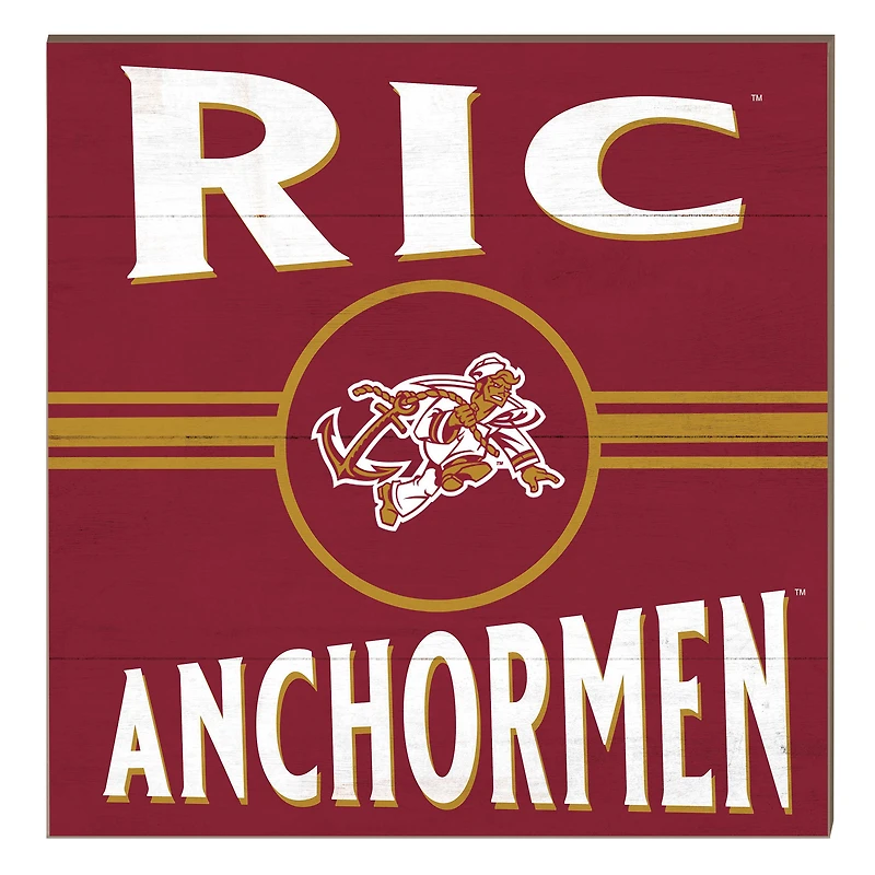 Rhode Island Anchormen 10" x 10" Retro Team Sign
