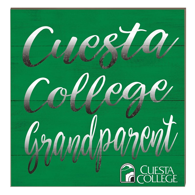 Cuesta College Cougars 10" x 10" Grandparent Plaque