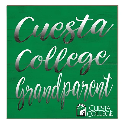Cuesta College Cougars 10" x 10" Grandparent Plaque