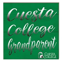 Cuesta College Cougars 10" x 10" Grandparent Plaque