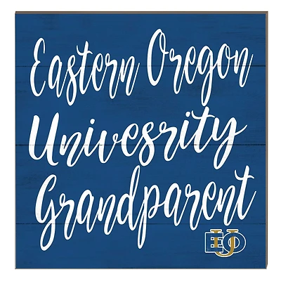 Eastern Oregon Mountaineers 10" x 10" Grandparent Plaque