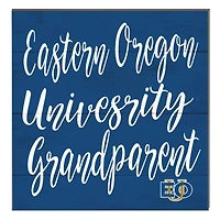 Eastern Oregon Mountaineers 10" x 10" Grandparent Plaque
