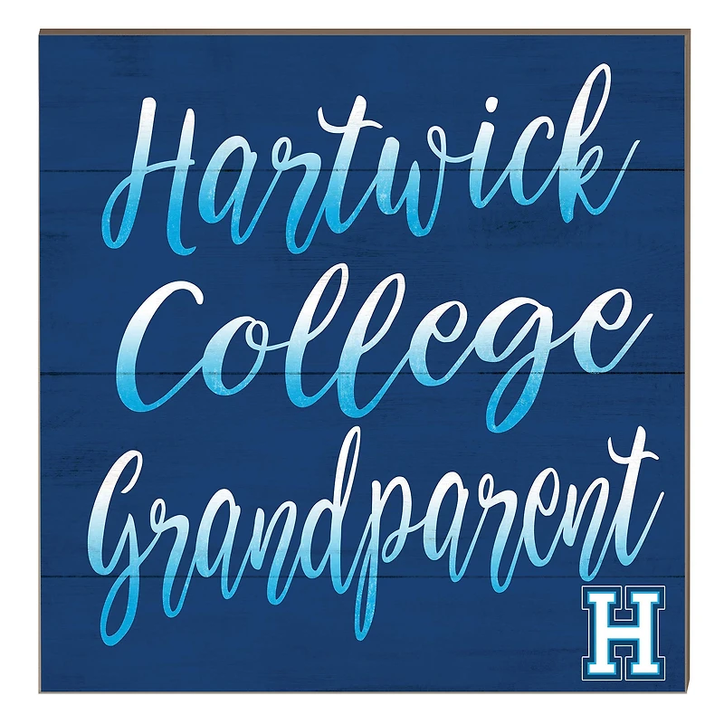 Hartwick College Hawks 10" x 10" Grandparent Plaque