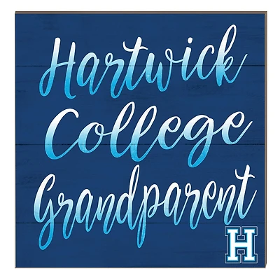 Hartwick College Hawks 10" x 10" Grandparent Plaque