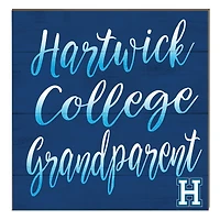 Hartwick College Hawks 10" x 10" Grandparent Plaque