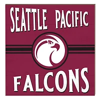 Seattle Pacific Falcons 10" x 10" Retro Team Sign