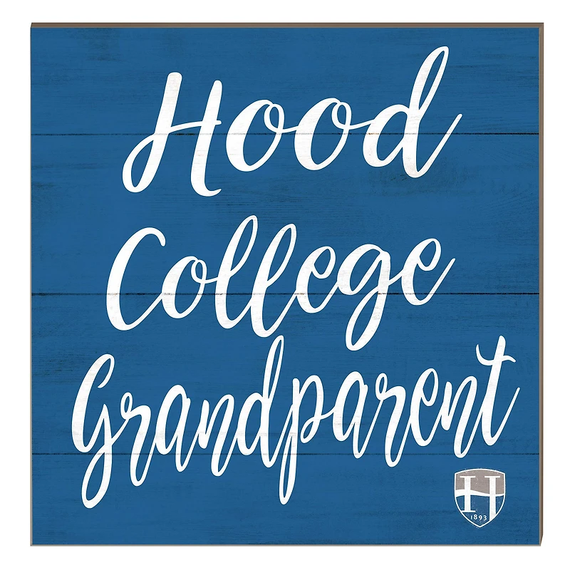 Hood College Blazers 10" x 10" Grandparent Plaque
