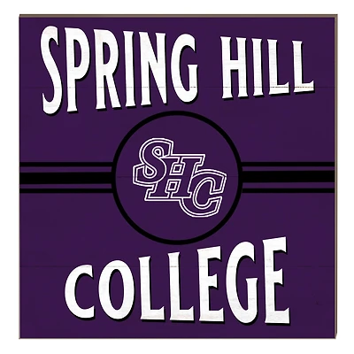 Spring Hill Badgers 10" x 10" Retro Team Sign