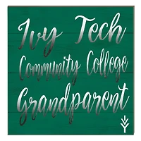 Ivy Tech Community College 10" x 10" Grandparent Plaque