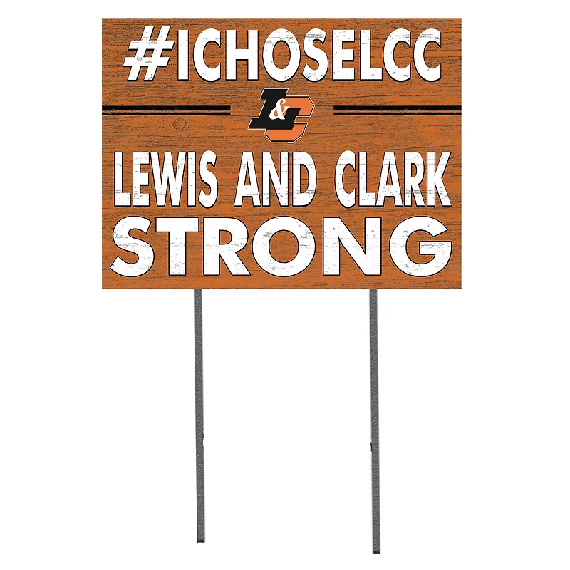 Lewis & Clark College Pioneers 18" x 24" I Chose Yard Sign