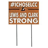 Lewis & Clark College Pioneers 18" x 24" I Chose Yard Sign