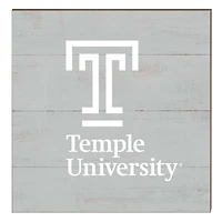 Temple Owls 10" x 10" Retro Team Sign
