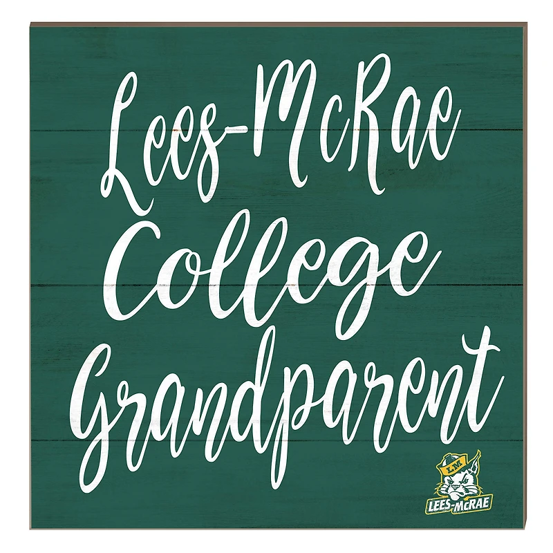 Lees-McRae Bobcats 10" x 10" Grandparent Plaque