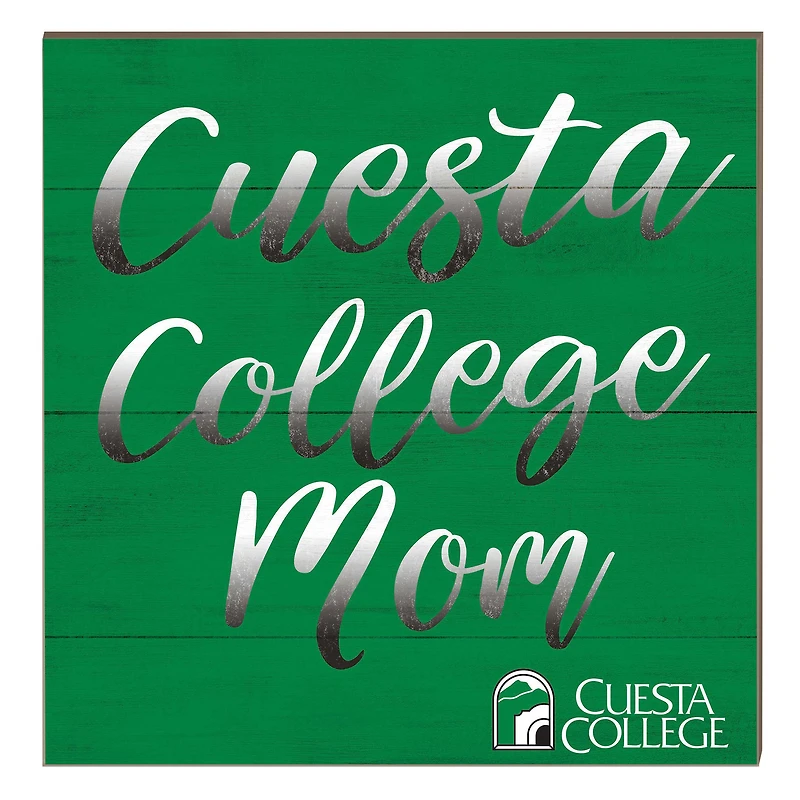 Cuesta College Cougars 10" x 10" Mom Plaque