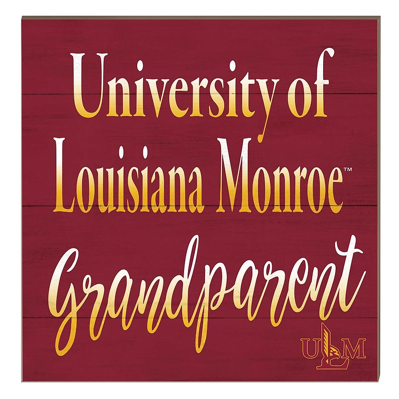 ULM Warhawks 10" x 10" Grandparent Plaque