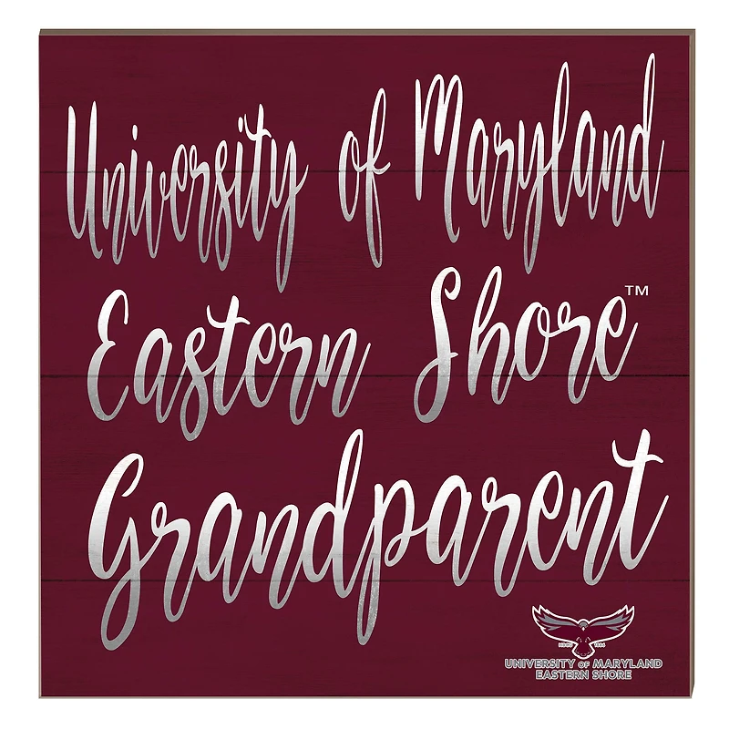 Maryland Eastern Shore Hawks 10" x 10" Grandparent Plaque