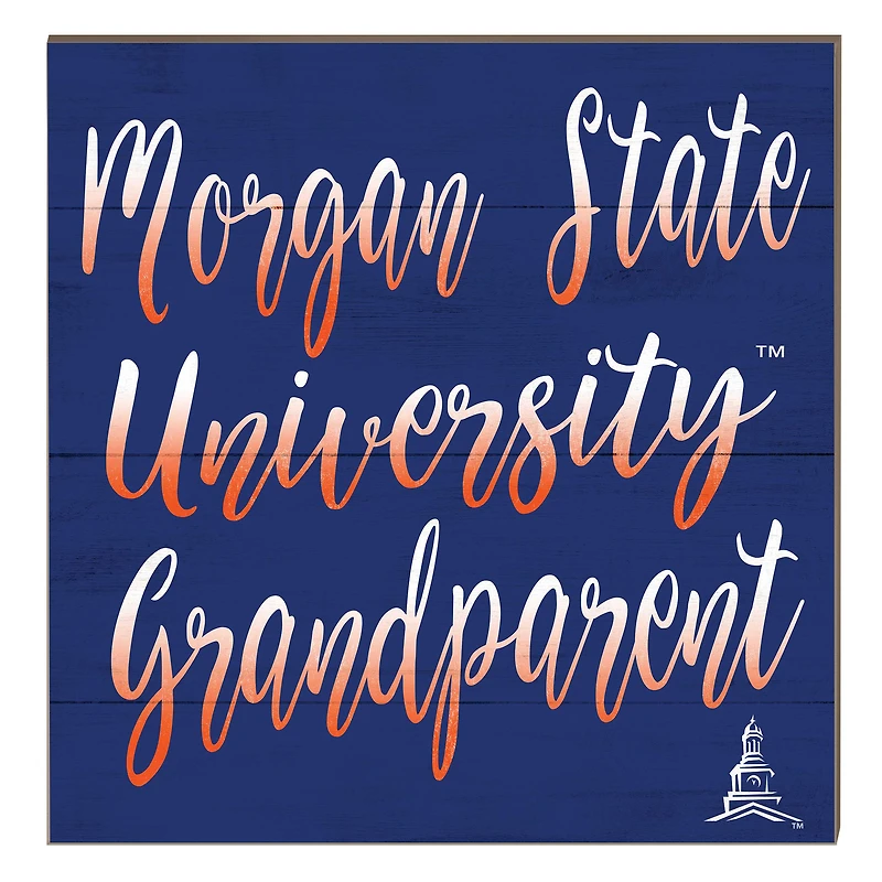Morgan State Bears 10" x 10" Grandparent Plaque