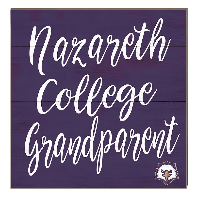 Nazareth College Golden Flyers 10" x 10" Grandparent Plaque