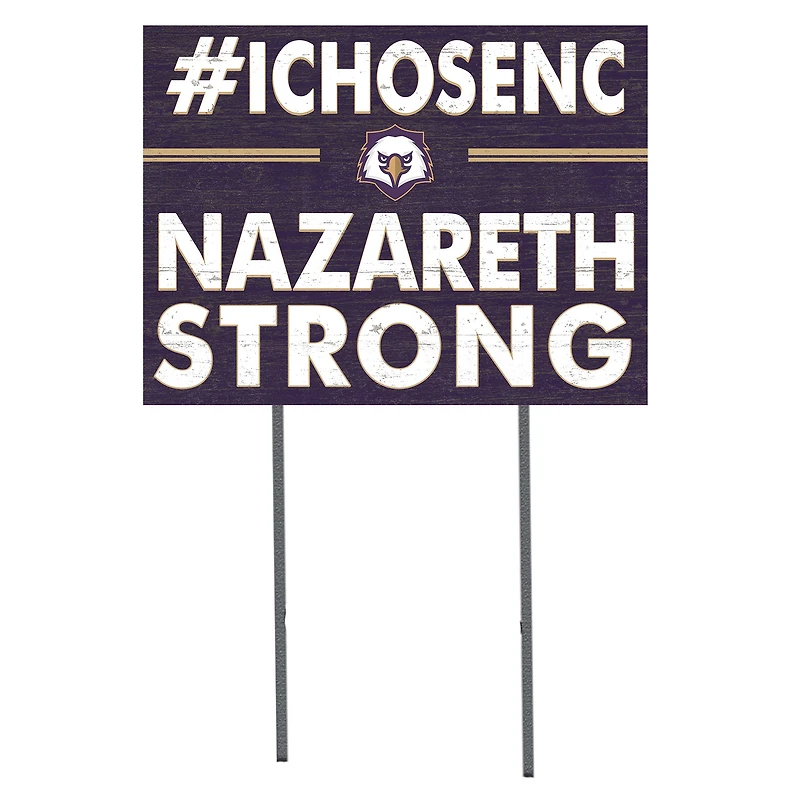 Nazareth College Golden Flyers 18" x 24" I Chose Yard Sign