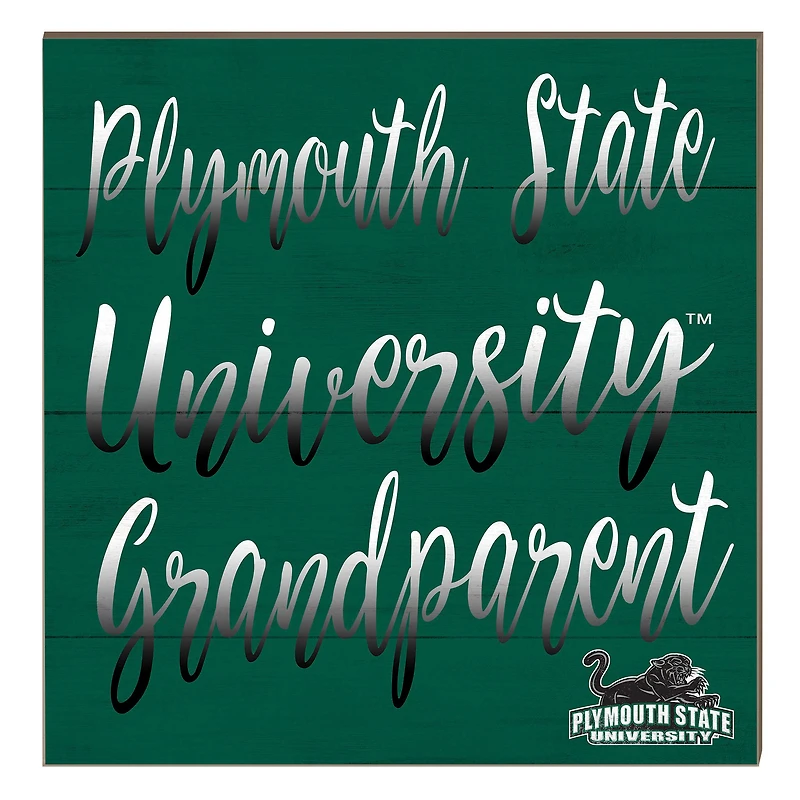 Plymouth State Panthers 10" x 10" Grandparent Plaque