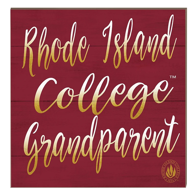 Rhode Island Anchormen 10" x 10" Grandparent Plaque