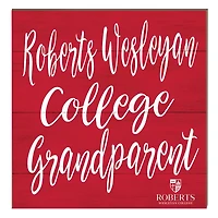 Roberts Wesleyan Redhawks 10" x 10" Grandparent Plaque