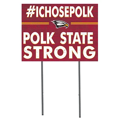 Polk State College Eagles 18" x 24" I Chose Yard Sign