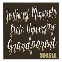 Southwest Minnesota State Mustangs 10" x 10" Grandparent Plaque