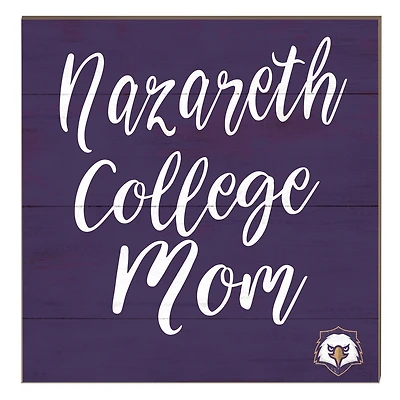 Nazareth College Golden Flyers 10" x 10" Mom Plaque
