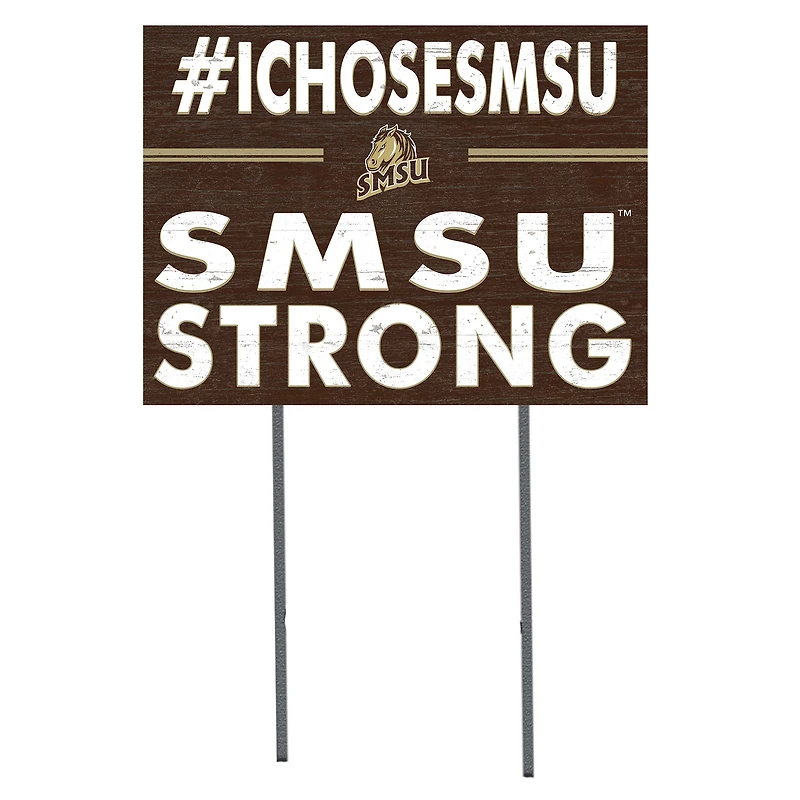 Southwest Minnesota State Mustangs 18" x 24" I Chose Yard Sign