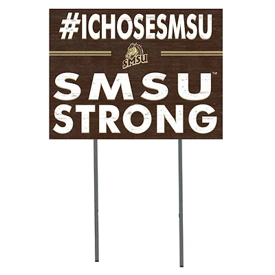 Southwest Minnesota State Mustangs 18" x 24" I Chose Yard Sign